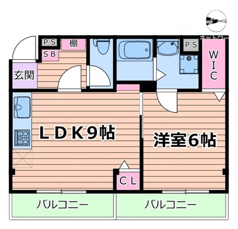 リバーサイド箕面の物件間取画像